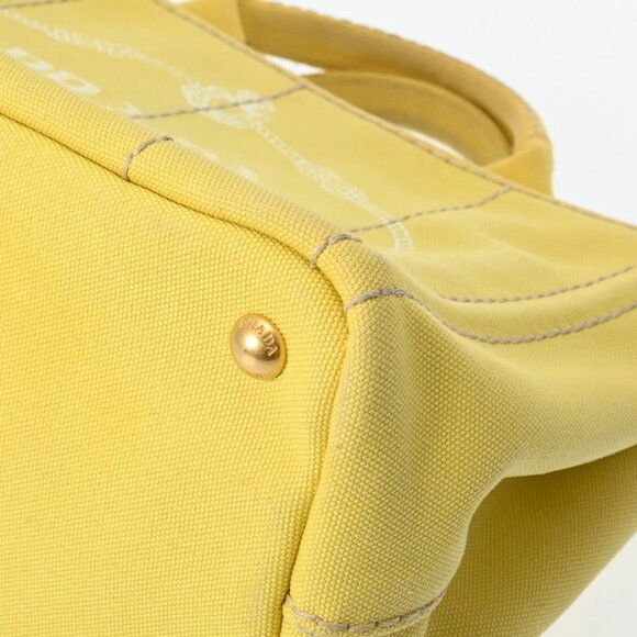 PRADA Canapa mini yellow BN2439 hand bag - Picture 9 of 12
